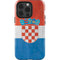Croatia Flag Distressed iPhone 14 Pro Impact Case